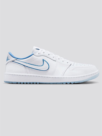 Air Jordan 1 Low Spikeless Golf Shoes White/Legend Blue/Blue Tint