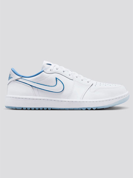 Air Jordan 1 Low Spikeless Golf Shoes White/Legend Blue/Blue Tint
