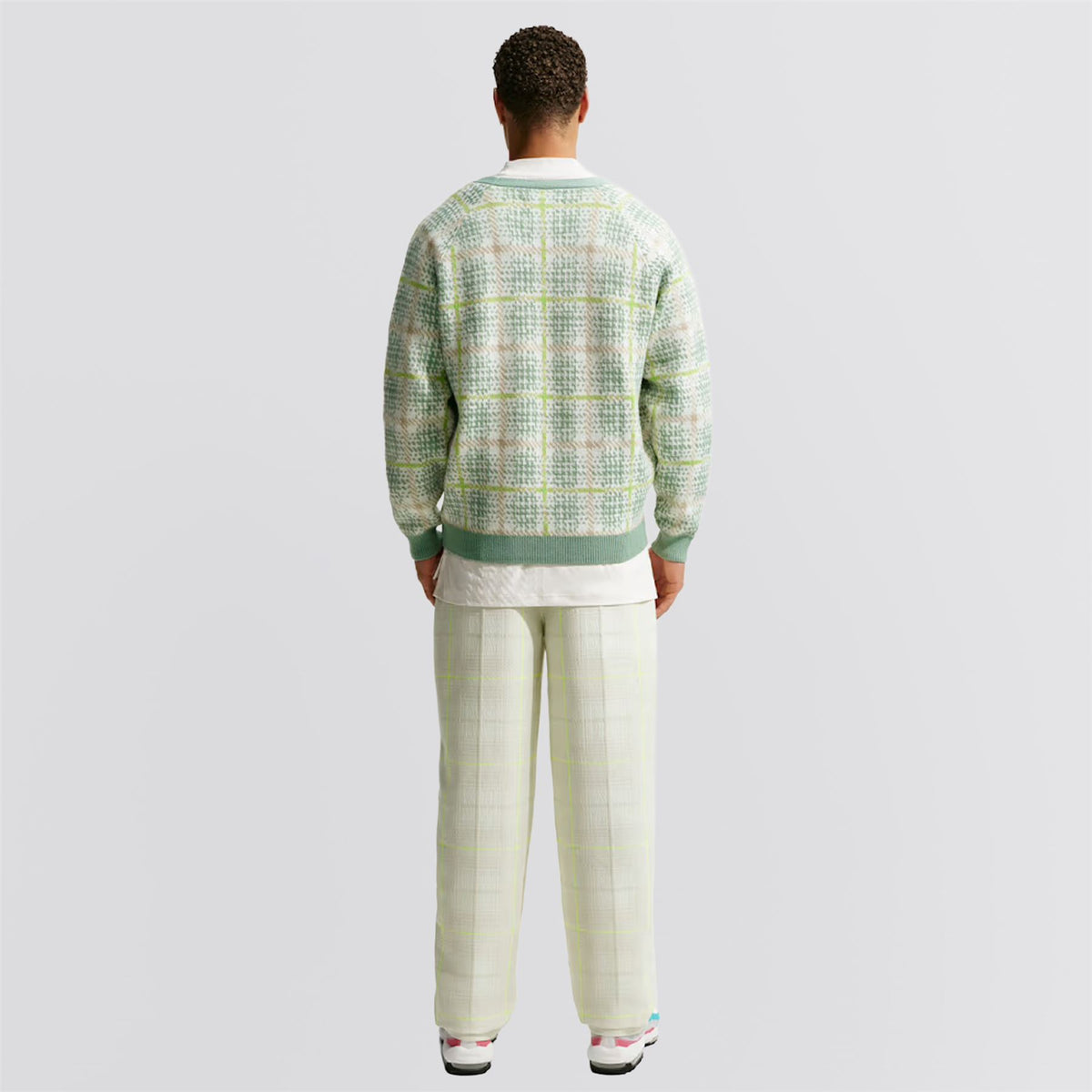 Tartan Loose Cardigan Steam