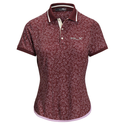 Womens Lightweight Airflow Shirttail Polo University Floral - AW23
