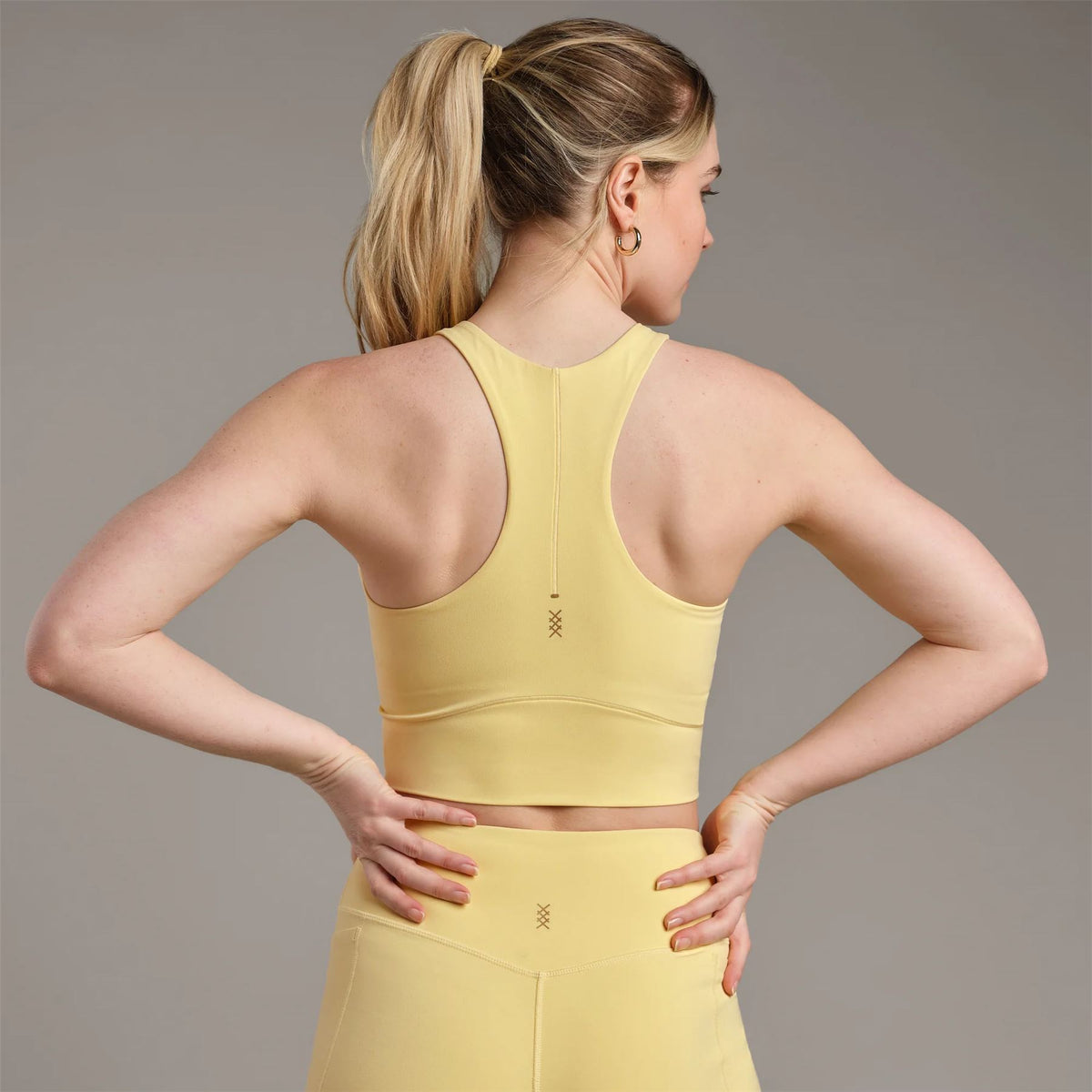 Womens Revive Longline Bra Yellow Dawn