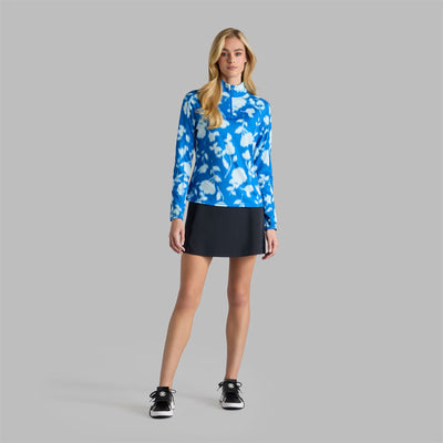 Womens Blur Floral Tech Jersey Mid Layer Lisbon