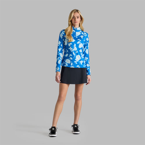 Womens Blur Floral Tech Jersey Mid Layer Lisbon
