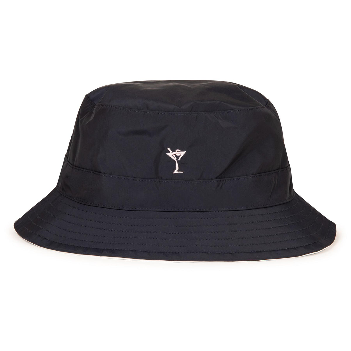 Womens Reversible Bucket Hat Navy/White
