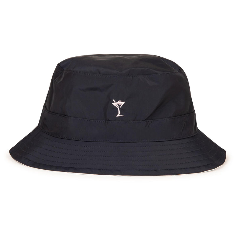 Womens Reversible Bucket Hat Navy/White