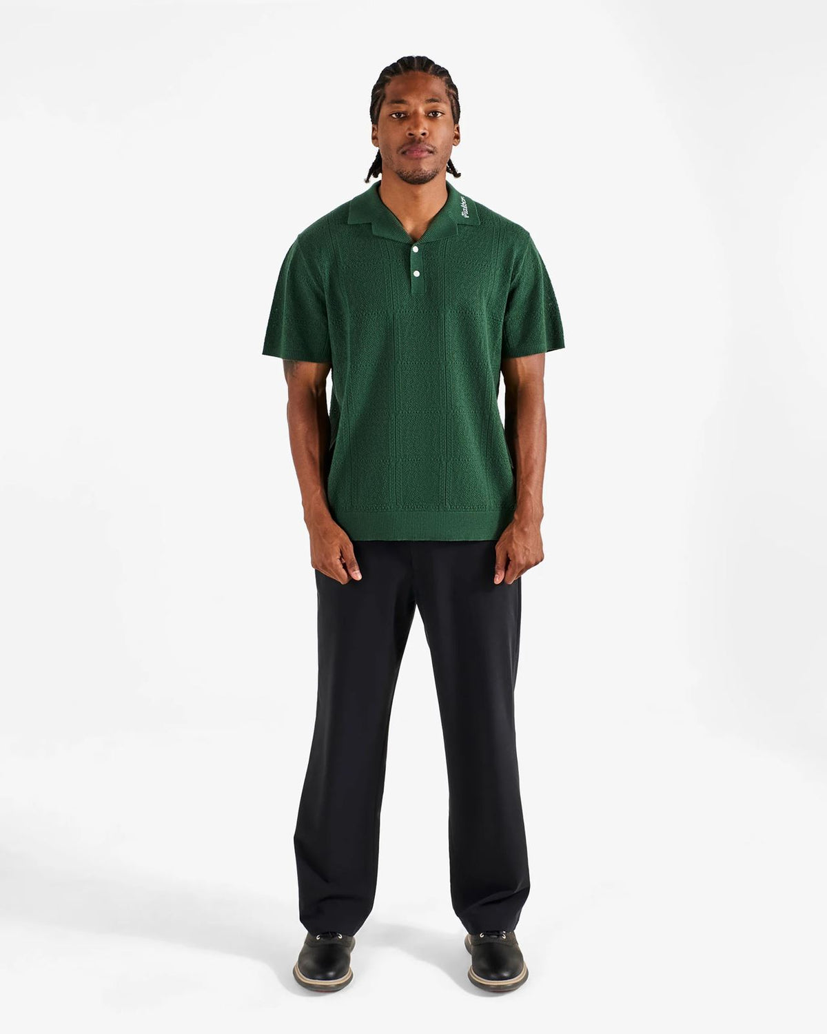 Resort Crochet Polo Green