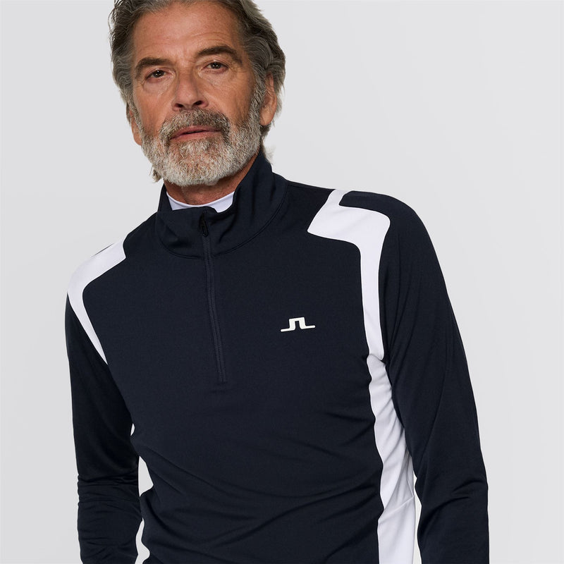 Lukas Quarter Zip Mid Layer JL Navy