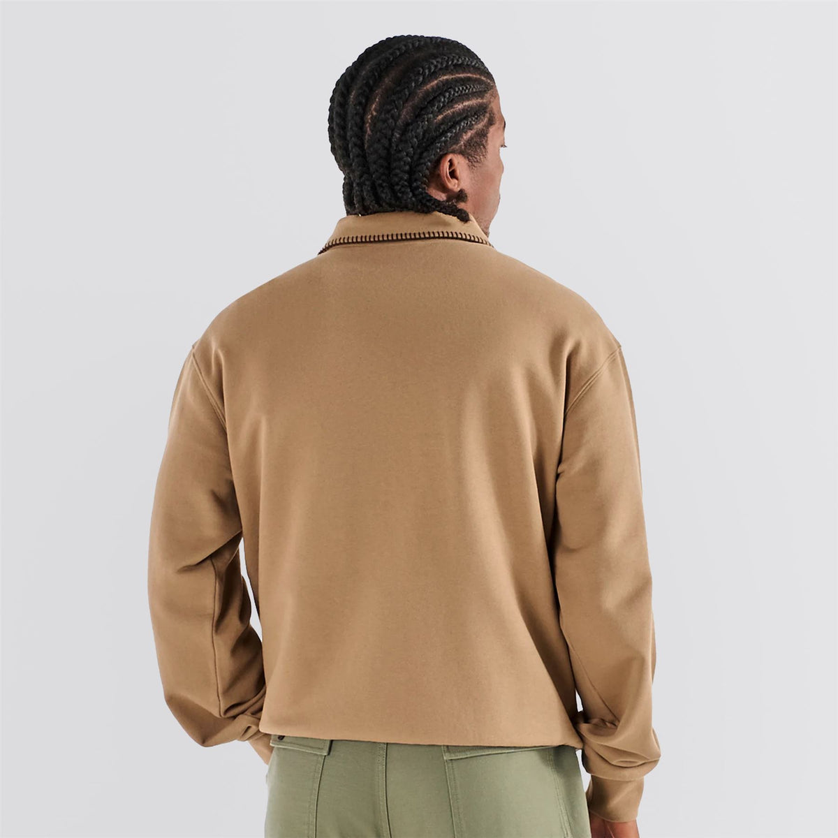 Maxwell Full Zip Sweater Light Brown