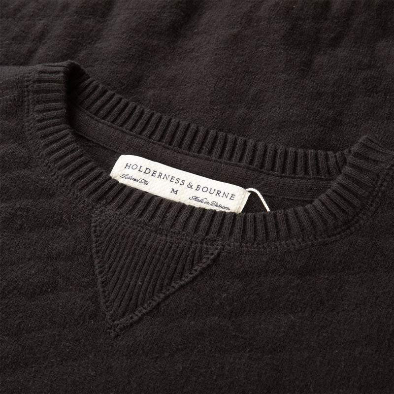 The Ward Jacquard Sweater Black