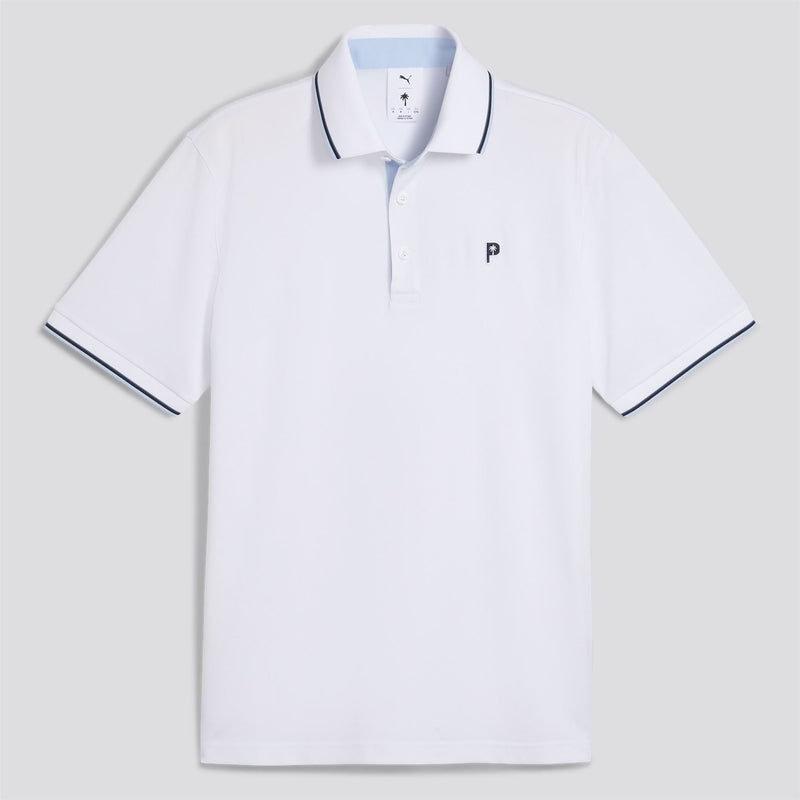 x PTC Tipped Polo White Glow/Haute Tropic