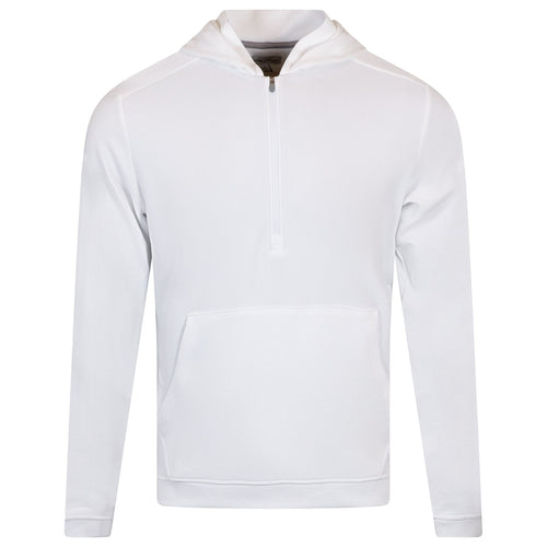 Grid Performance Half Zip Hoodie White - SS25