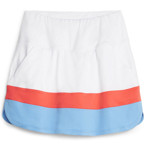 Womens Pwrmesh Colorblock Skirt White Glow-Fizzy Sun - AW23