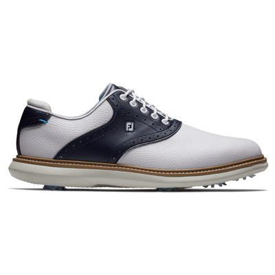 FJ Tradtions Saddle Golf Shoes White/Navy/Blue - SS23