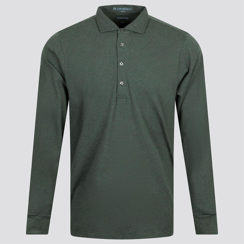 Quinlivan LS Polo Rolling Rock Heather