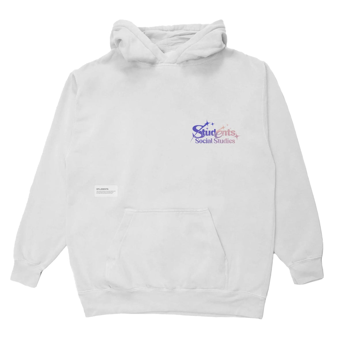 Rising Stars Fleece Pullover Hoodie White