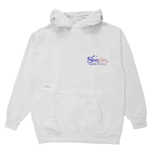 Rising Stars Fleece Pullover Hoodie White - SS25