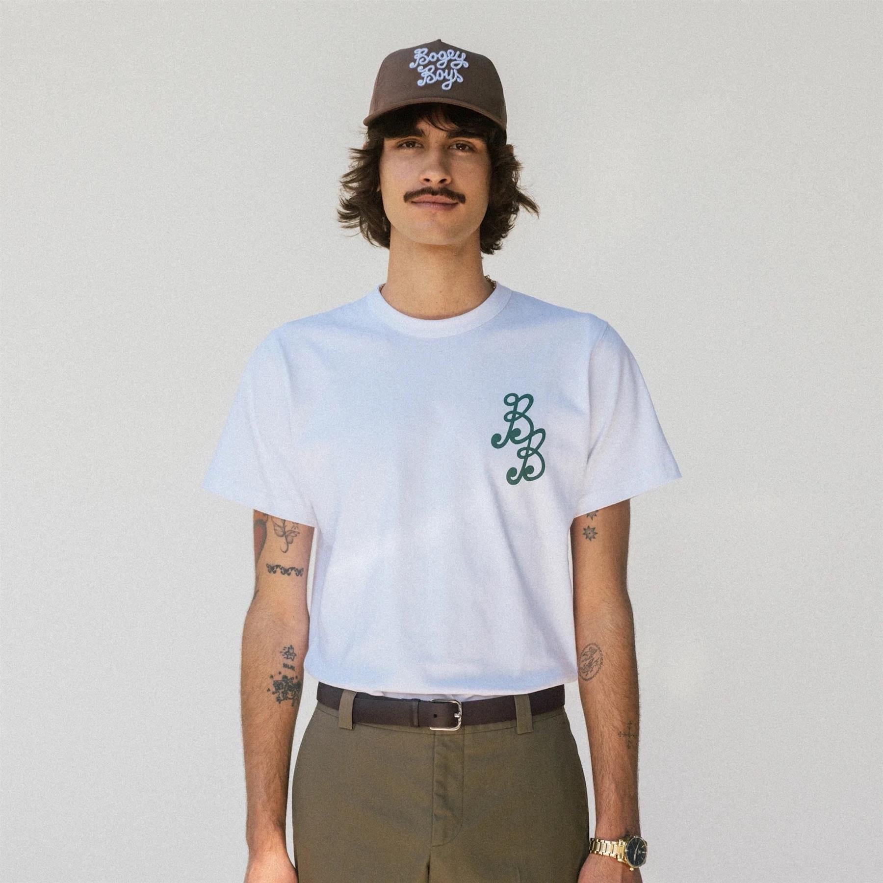 BOGEY BOYS BB SCRIPT CREWNECK L WHITE