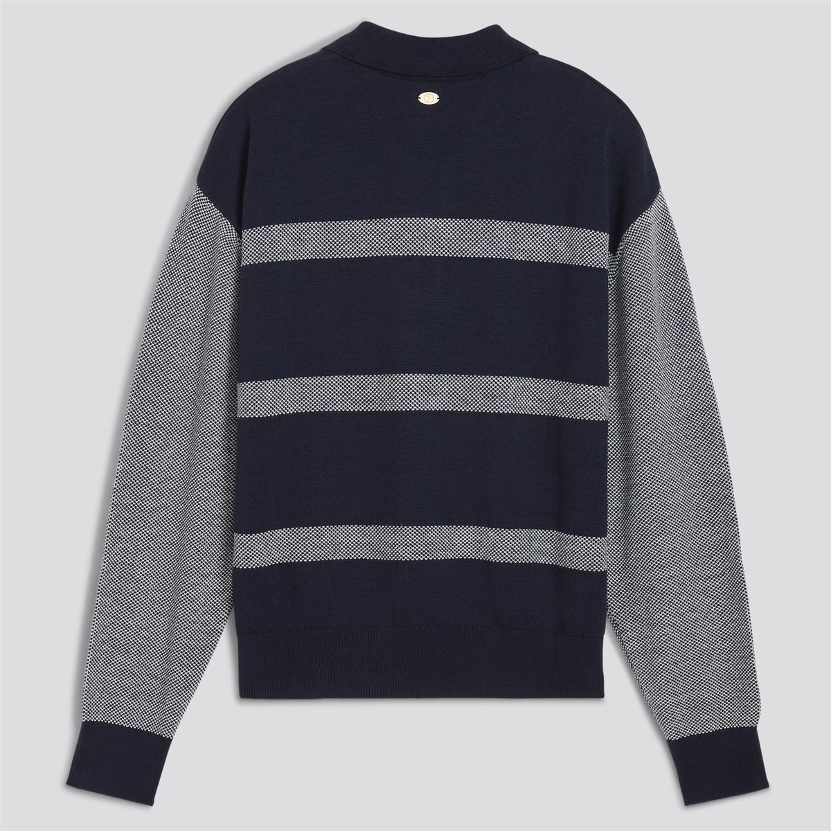 x AP Womens Sweater Collared Quarter Zip Deep Navy