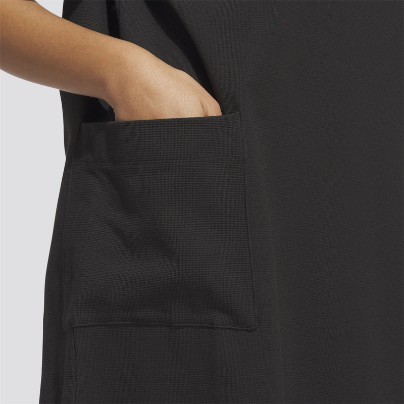Womens Beyond The Course Loose Fit Mock Neck Dress Black