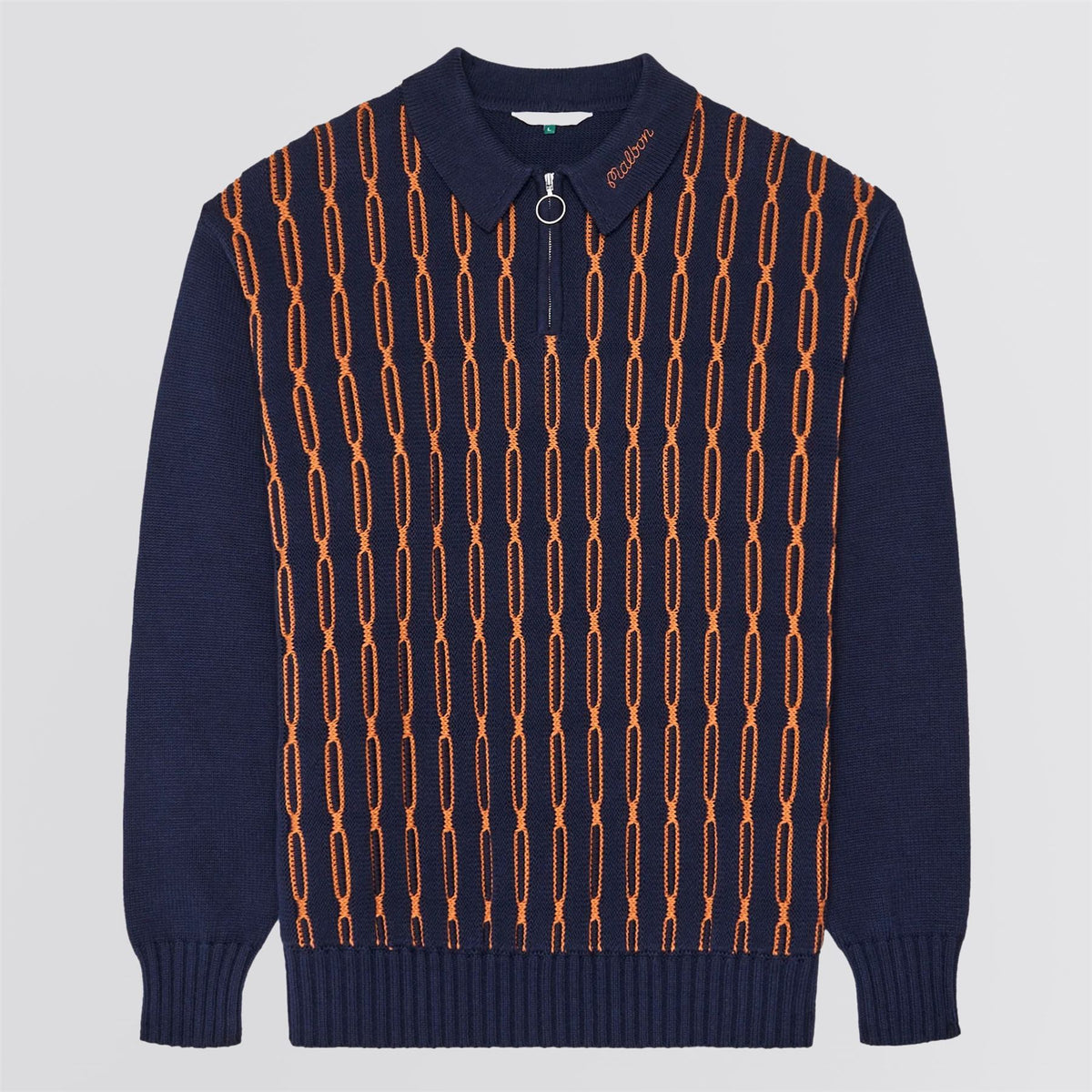 Links Polo Sweater Navy