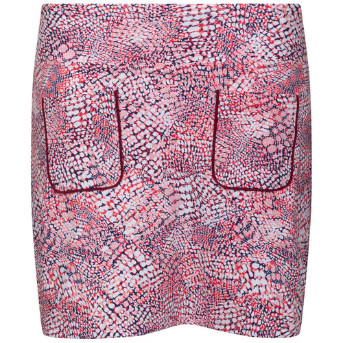 Womens Summer Floral Skirt w/ Patch Pockets Pink - SS22