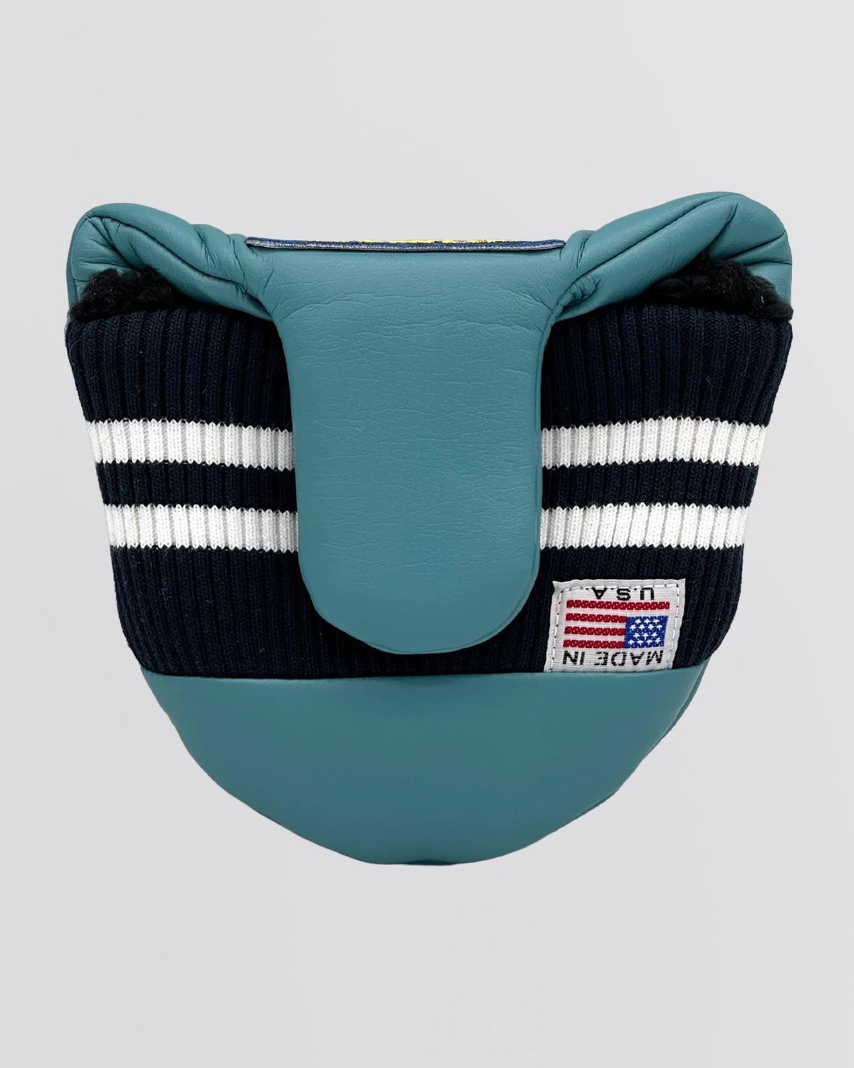 Round Tail U-Leather Mallet Putter Cover Oceanside Blue