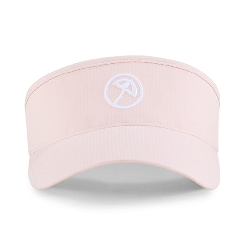 x AP Womens Seersucker Visor Pale Pink - SS25