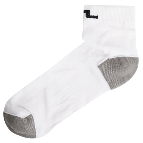 Rune Combed Cotton Socks White - AW24