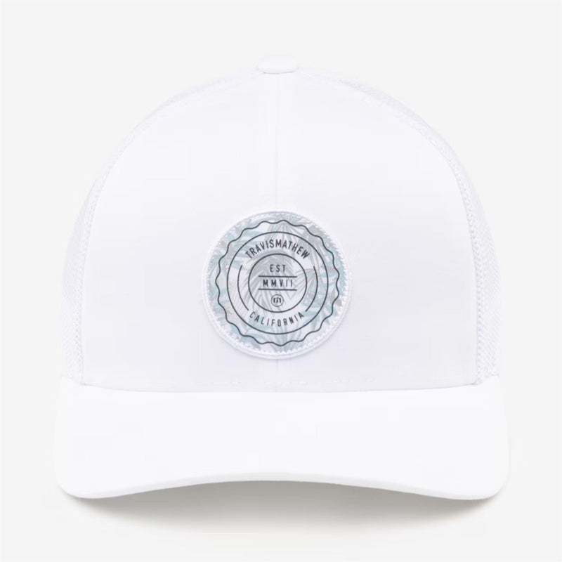 The Patch Floral Cap White