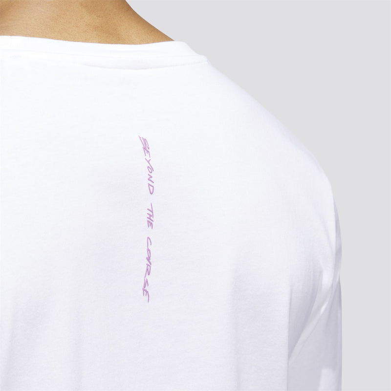 Beyond The Course Graphic LS Tee White