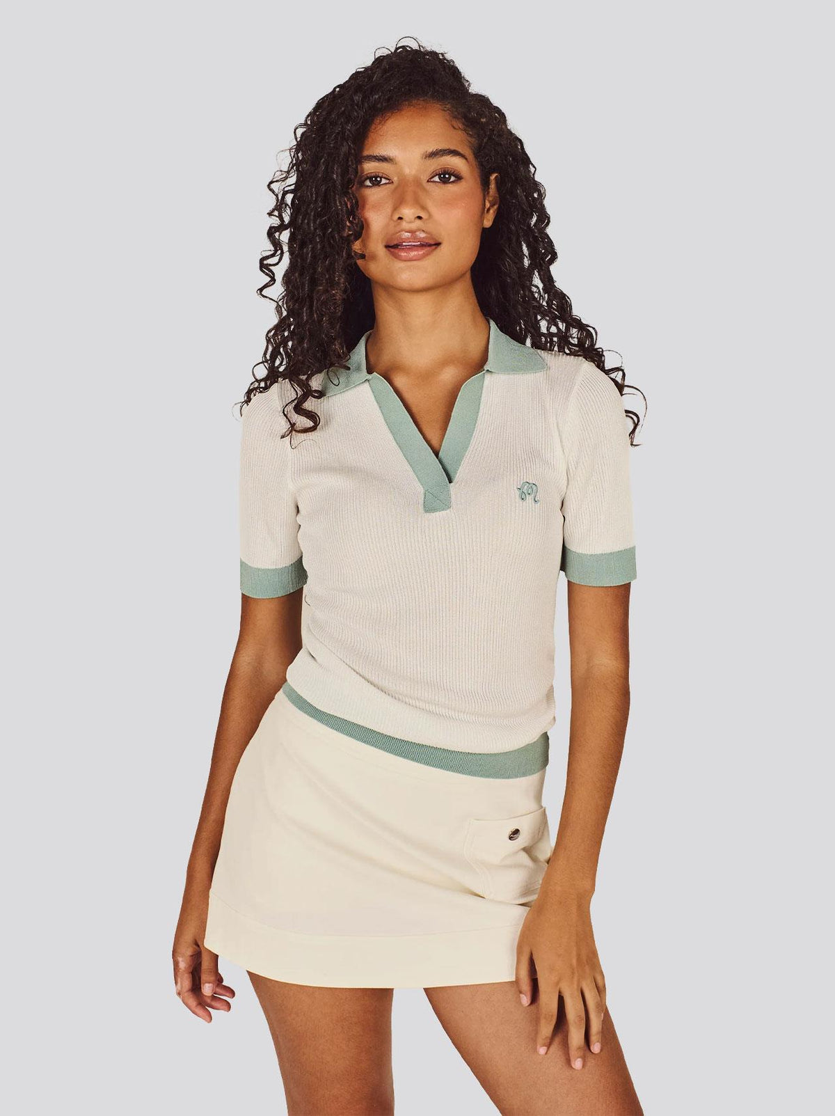 Womens Melany Polo Cream