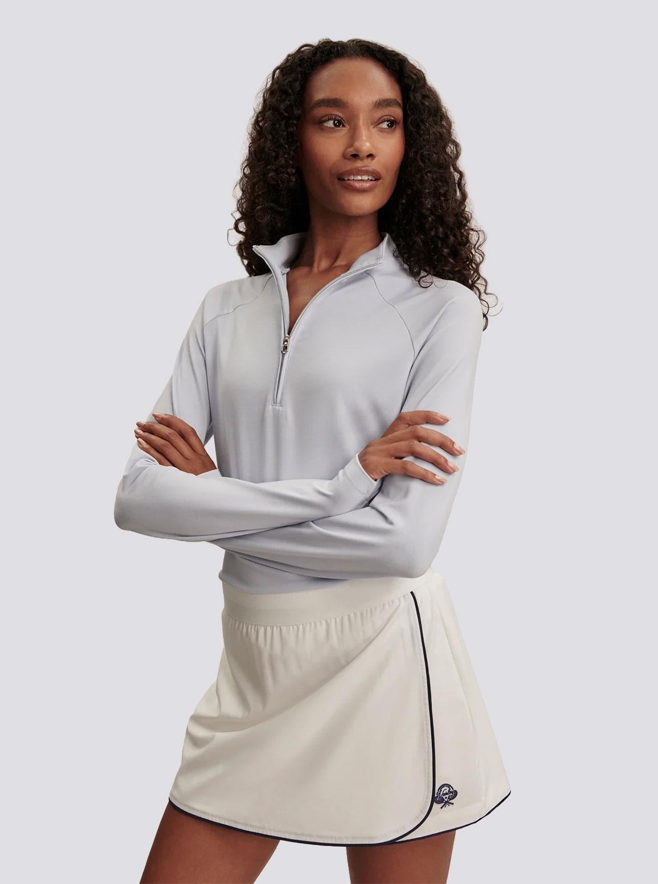 Womens Amren Half Zip Xenon Blue