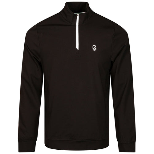 Avery Mock Neck Quarter Zip Jet Black - SS24