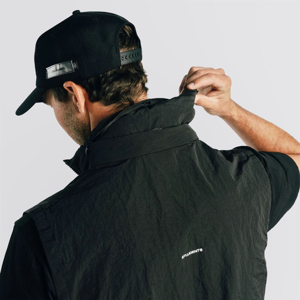 Herbie Nylon Vest Black