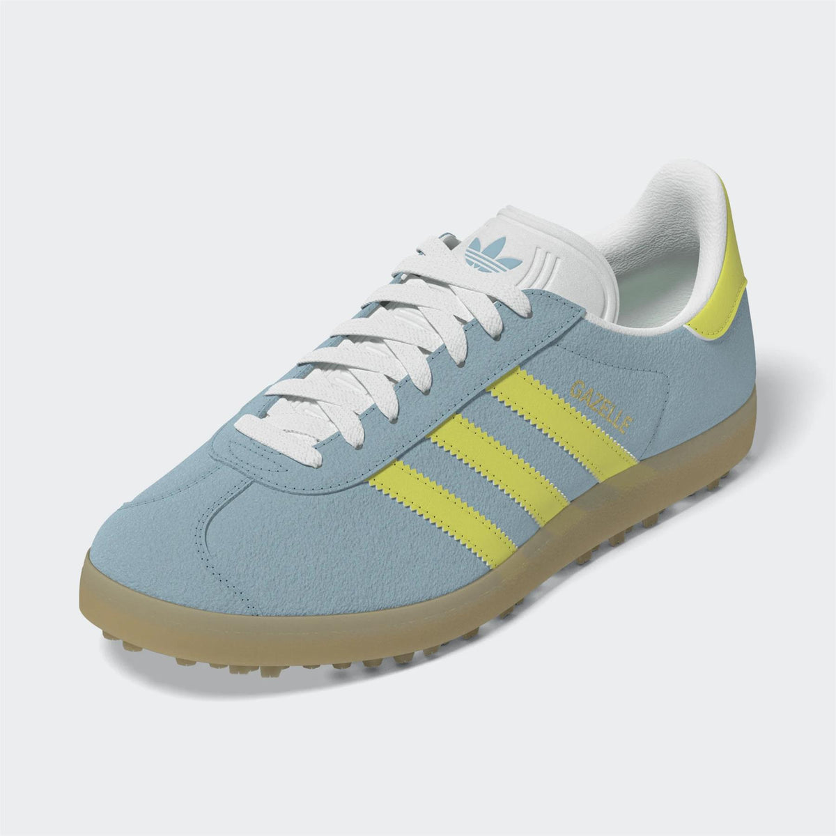 Womens Gazelle Spikeless Golf Shoes Blue/Pure Lemon/Gum4