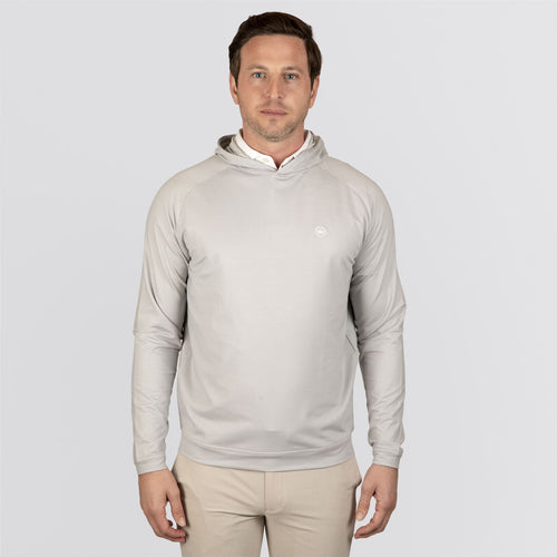 Pine Houndstooth Performance Hoodie Gale Gray
