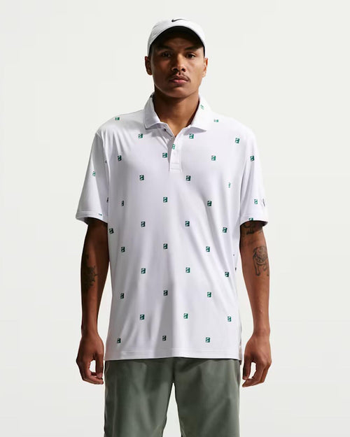 Dri-FIT Par 5 Icon Stack Print Polo White/Malachite