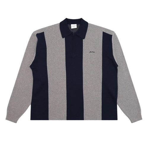 Kenway LS Knit Polo Sweater Heather - SS25