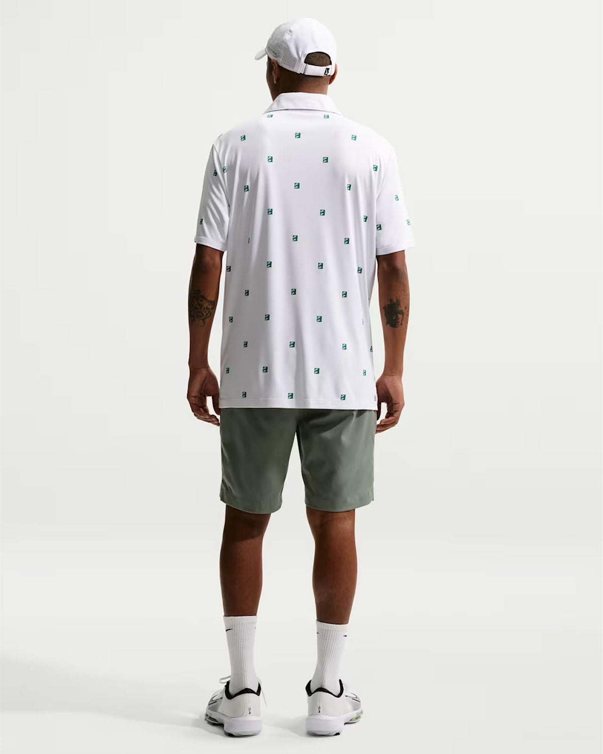 Dri-FIT Par 5 Icon Stack Print Polo White/Malachite
