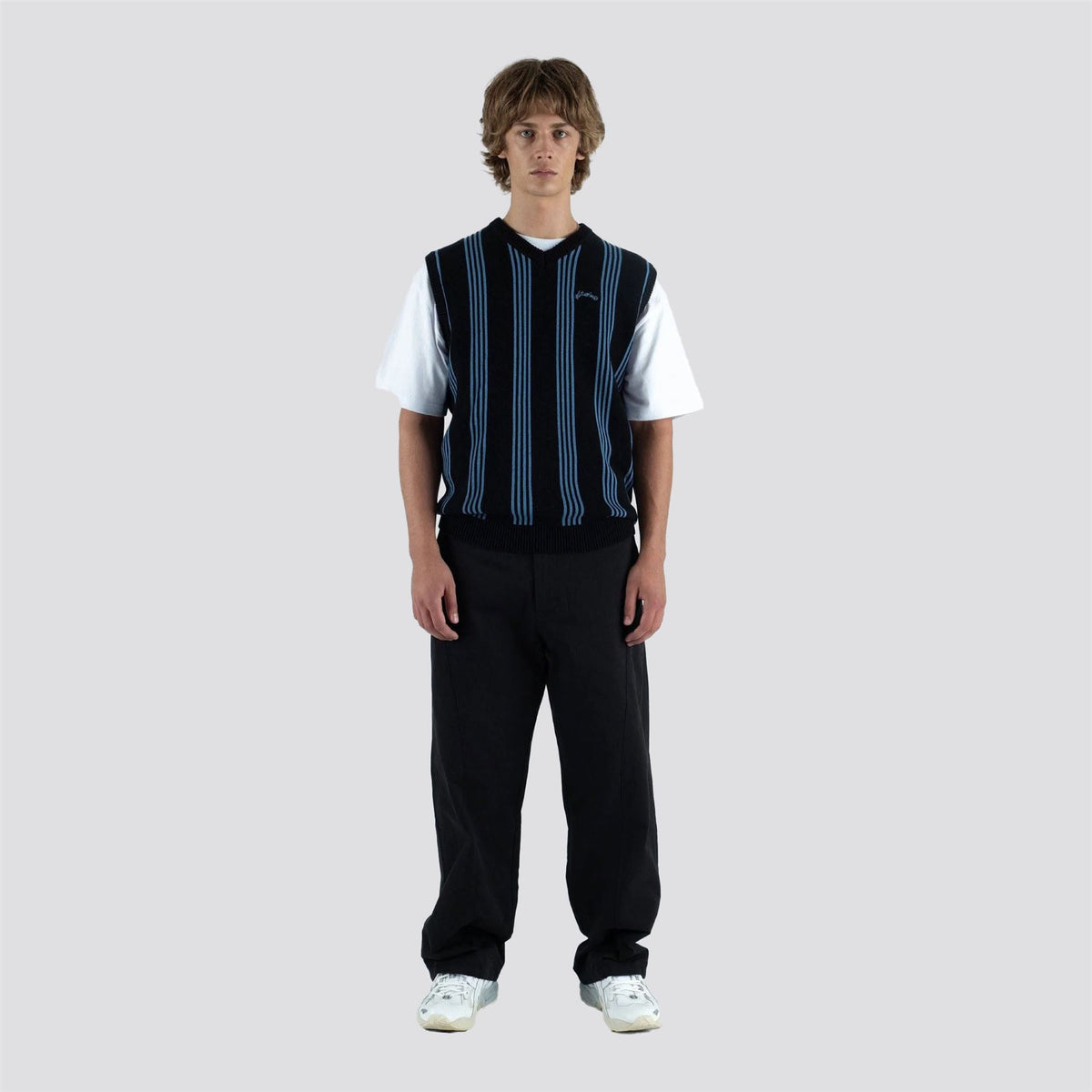 Vincents Knit Sweater Vest Black