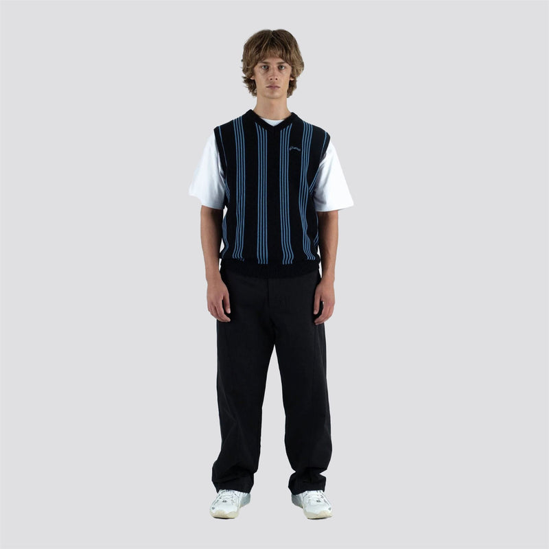Vincents Knit Sweater Vest Black