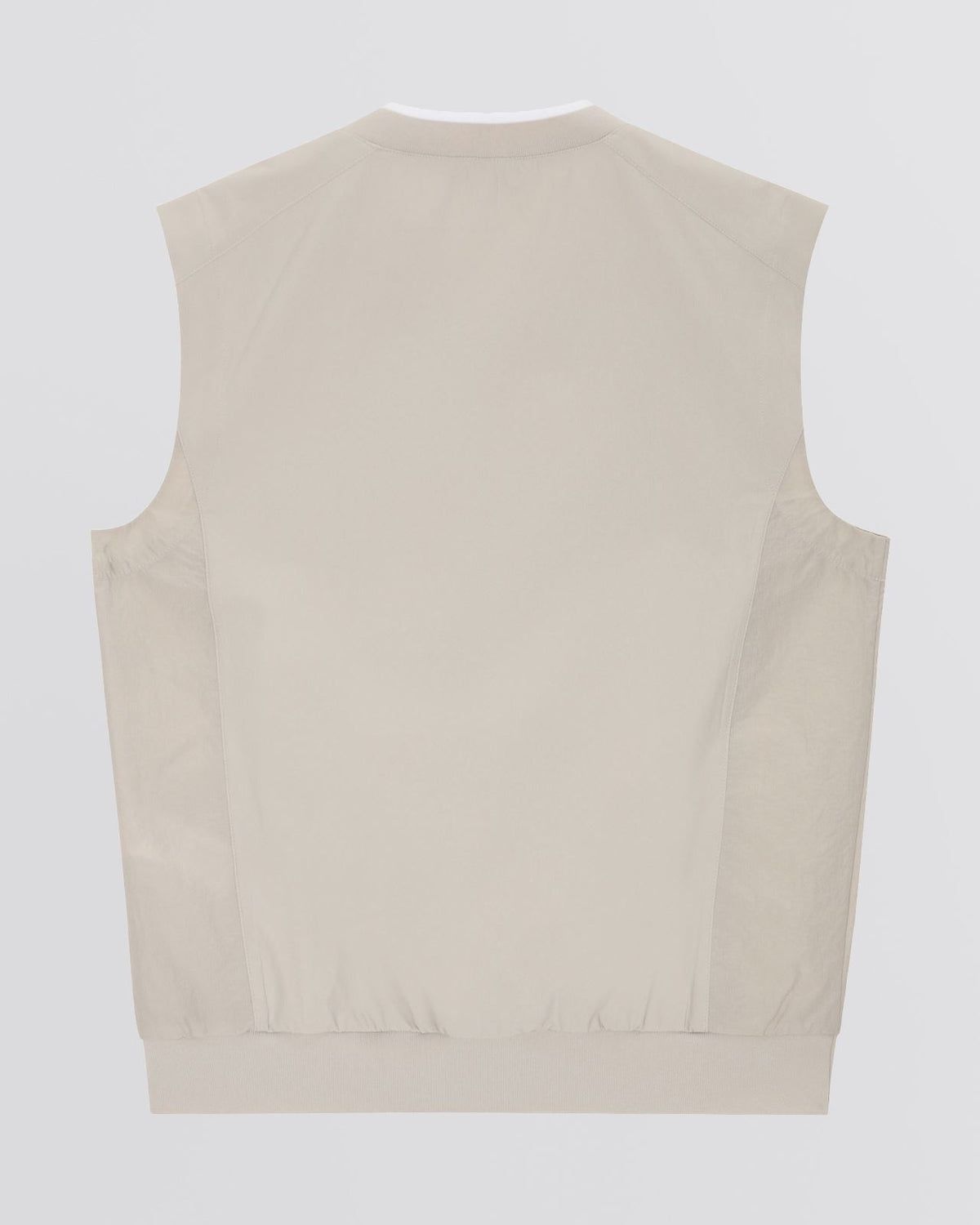 Gaspard V-Neck Woven Vest Grey