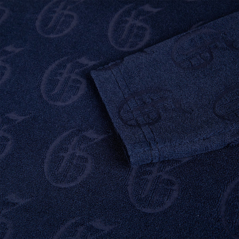 Old English G Jacquard Terry Hoodie Maltese Blue