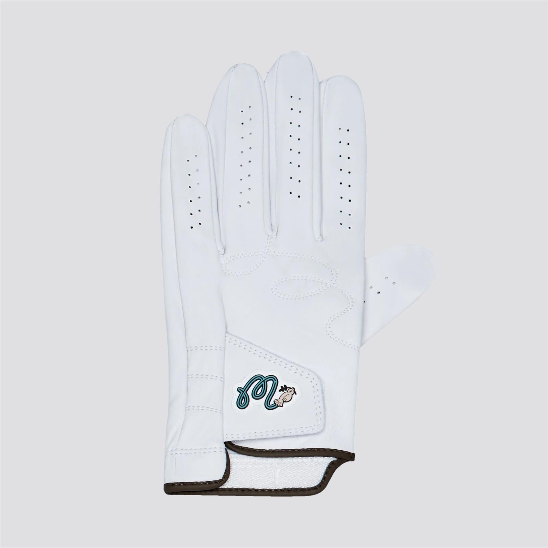 Hawk & Dove Left Hand Golf Glove White