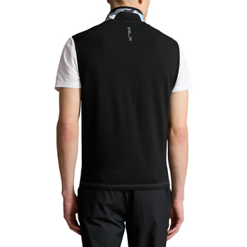 Golf-Camo Hybrid Full Zip Vest Polo Black/Office Blue Driver camo