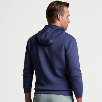 Peter Millar Winsome Half-Zip Hoodie Blue Pearl | Hoodies