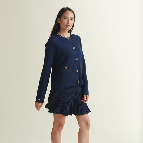 Womens Katha Cardigan Dress Blues