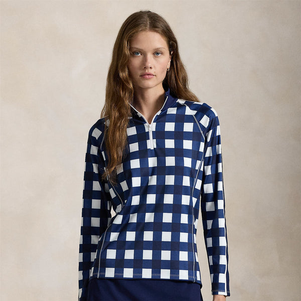 Ralph Lauren RLX Power Stretch Half Zip Exploded Plaid