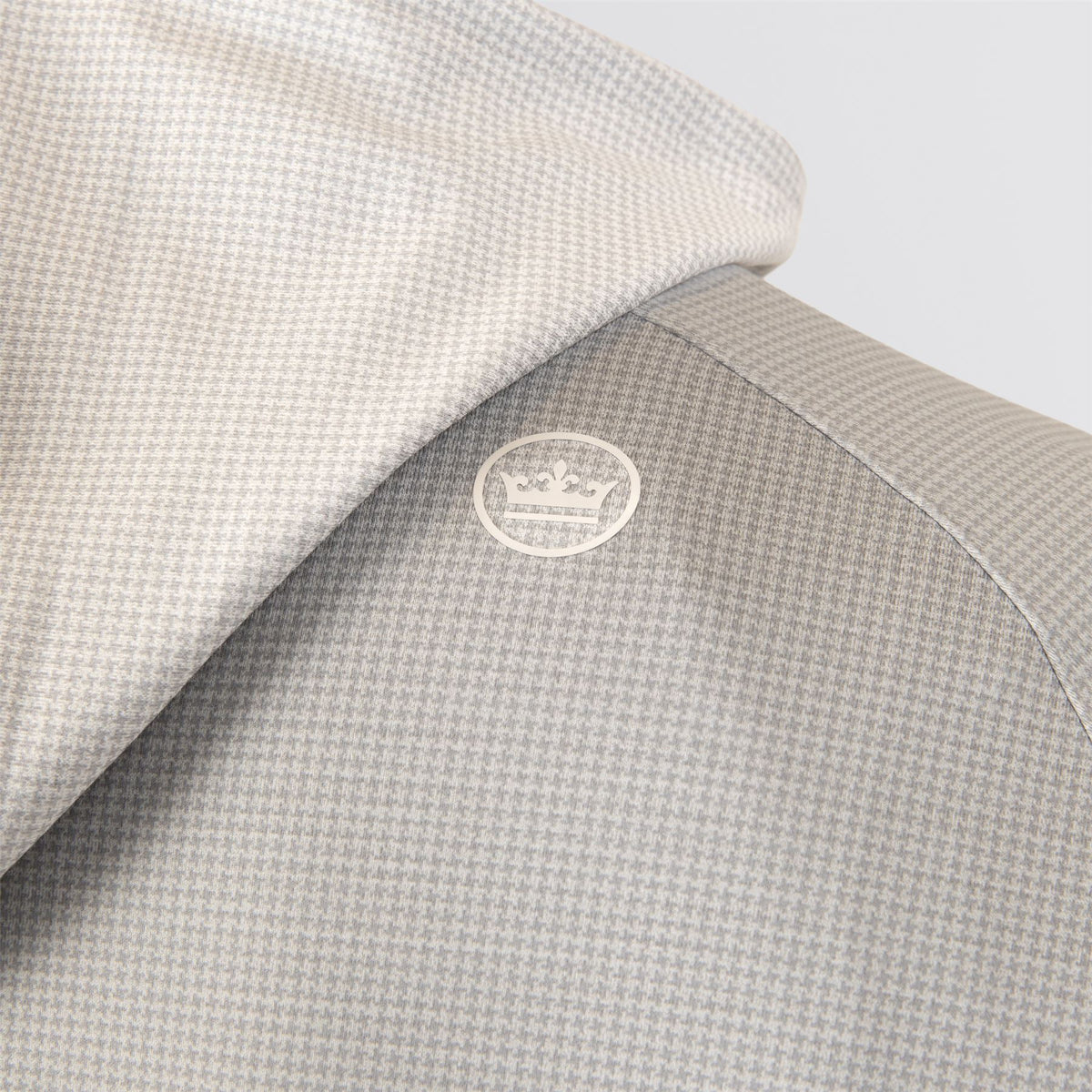 Pine Houndstooth Performance Hoodie Gale Gray