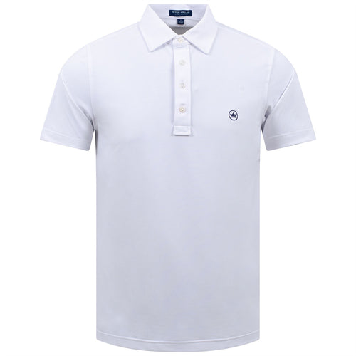 Soul Tailored Fit Performance Mesh Polo White - 2024